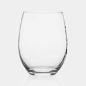 Verre À Vin Sans Pied Restez Éffrayant (Droite)