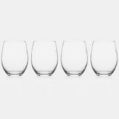 Verre À Vin Sans Pied Rétro Luxe Beach Palm Trees Bridesmaid Noms (Droite)