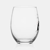 Verre À Vin Sans Pied Rêver blanc Noël drôle Vin Chat (Droite)