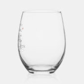 Verre À Vin Sans Pied Rêver blanc Noël drôle Vin Chat (Gauche)