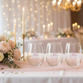 Verre À Vin Sans Pied Romantic Exquisite Mis XV Spanish Script Crown