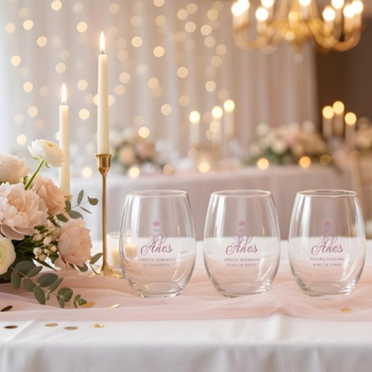 Verre À Vin Sans Pied Romantic Exquisite Mis XV Spanish Script Crown