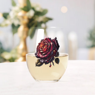 Verre À Vin Sans Pied Rose