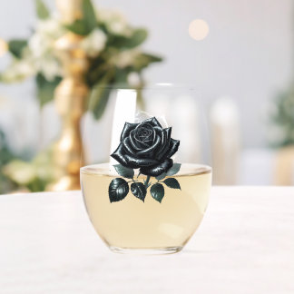 Verre À Vin Sans Pied Rose