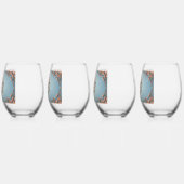 Verre À Vin Sans Pied Rose Baroque (Gauche)