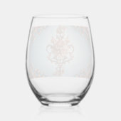 Verre À Vin Sans Pied Rose baroque (Verso)