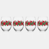 Verre À Vin Sans Pied Rose bush (Dos)