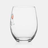 Verre À Vin Sans Pied Rose toute la journée (Gauche)