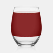 Verre À Vin Sans Pied Rouge Clair de Lune (Recto)