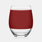 Verre À Vin Sans Pied Rouge Clair de Lune (Verso)