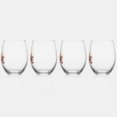 Verre À Vin Sans Pied Rustic Floral Letters Live Laugh Love  (Gauche)