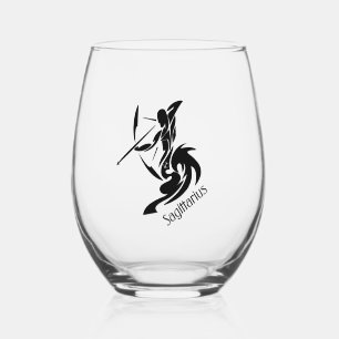 Verre À Vin Sans Pied Sagittaire zodiaque