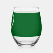 Verre À Vin Sans Pied Saint Patrick's Day Drôle Shamrock Coeur irlandais (Droite)