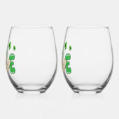 Verre À Vin Sans Pied Saint Patrick's Day Love Gnome (Gauche)