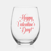 Verre À Vin Sans Pied Saint-Valentin (Recto)