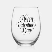 Verre À Vin Sans Pied Saint-Valentin (Recto)