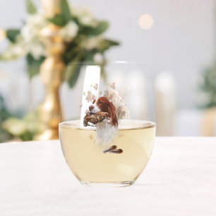 Verre À Vin Sans Pied Saison de chasse à la bécasse