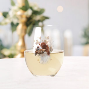 Verre À Vin Sans Pied Saison de chasse à la bécasse