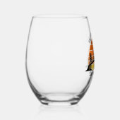 Verre À Vin Sans Pied San Francisco Bridge Sunset Custom Triage Souvenir (Droite)