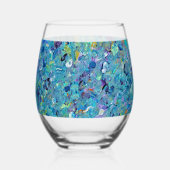 Verre À Vin Sans Pied Santorin Seaglass (Recto)