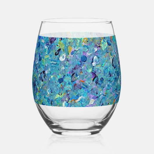 Verre À Vin Sans Pied Santorin Seaglass (Recto)