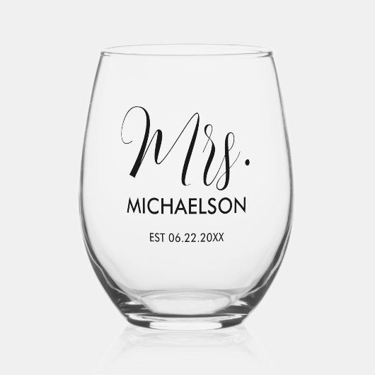 Verre À Vin Sans Pied Script de typographie (Recto)