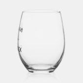 Verre À Vin Sans Pied Script noir Bridesman avec Mariage de nom (Gauche)
