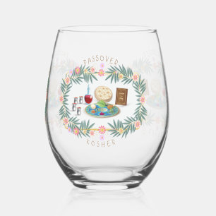 Verre À Vin Sans Pied Séder de Pesser Kosher Pesach Matzah
