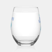 Verre À Vin Sans Pied Shell Custom Beach Cruise Réunion Vacances (Gauche)