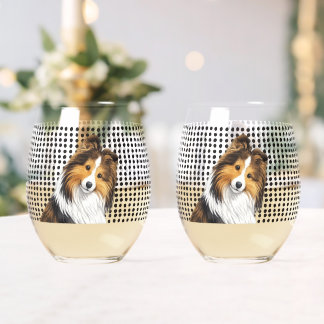 Verre À Vin Sans Pied Sheltie -Sable