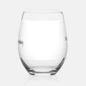 Verre À Vin Sans Pied “Shhh…Teacher Unwinding” Personalized Teacher (Gauche)
