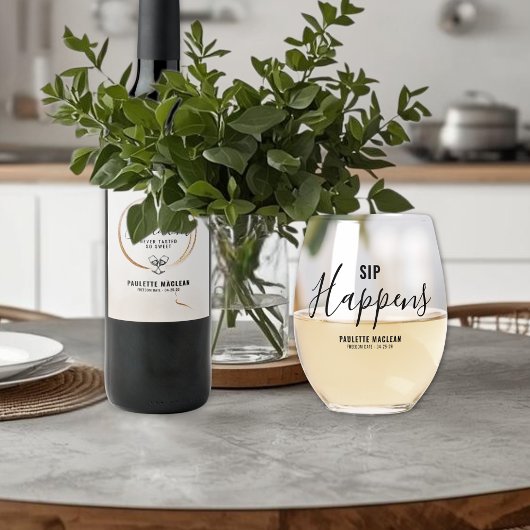 Verre À Vin Sans Pied Sip Happens Divorce