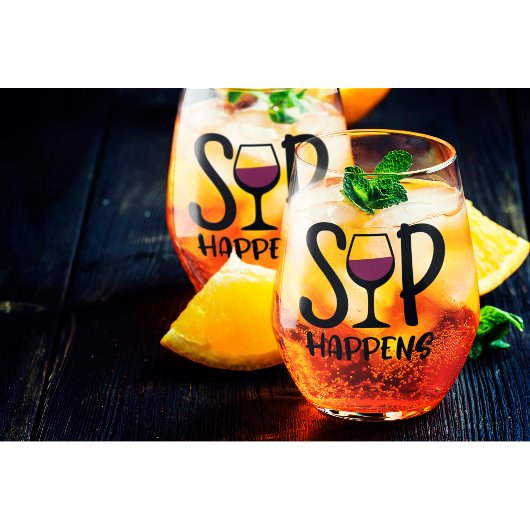 Verre À Vin Sans Pied Sip Happer Vin Ensemble Verre