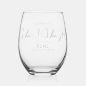 Verre À Vin Sans Pied SIP SIP HOORAY Graduate (Verso)