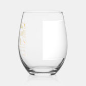 Verre À Vin Sans Pied Sixty & Fabulous Chic Art Deco Gold 60th Birthday (Gauche)