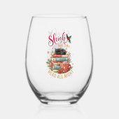 Verre À Vin Sans Pied Sleigh All Day Read All Night (Verso)