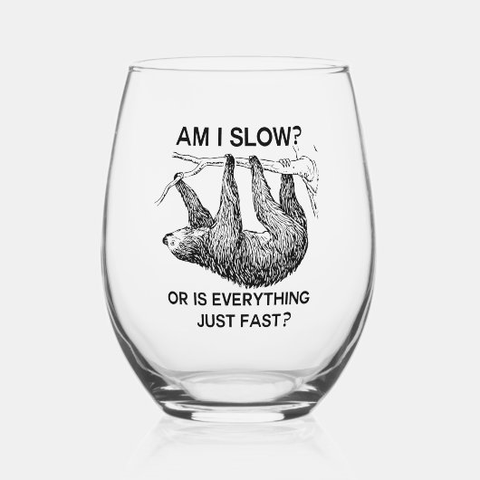 Verre À Vin Sans Pied Sloth à I Slow ? (Recto)