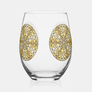 Verre À Vin Sans Pied Soleil céleste