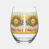 Verre À Vin Sans Pied Soleil souriant de la position de rayonnement (Droite)