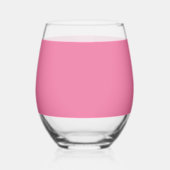 Verre À Vin Sans Pied Solid Bright Roe Pink Glass (Verso)