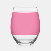 Verre À Vin Sans Pied Solid Bright Roe Pink Glass (Gauche)