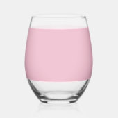 Verre À Vin Sans Pied Solid Soft Blush Pink Glass (Verso)