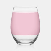 Verre À Vin Sans Pied Solid Soft Blush Pink Glass (Droite)