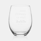 Verre À Vin Sans Pied Sooo apparemment j'ai une attitude drôle (Verso)