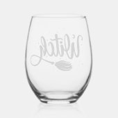 Verre À Vin Sans Pied Sorcière (Verso)