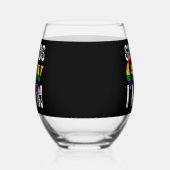 Verre À Vin Sans Pied Sounds Gay I'm In Rainbow LGBT Flag Pride Mois (Gauche)