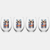 Verre À Vin Sans Pied Source D'Encouragement À L'Humanité (Dos)