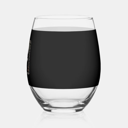 Verre À Vin Sans Pied Squelette de automne floral Boho Halloween (Gauche)