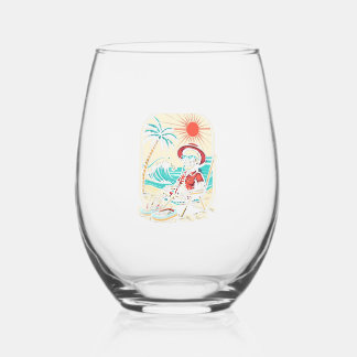 Verre À Vin Sans Pied Squelette Drôle d'Été