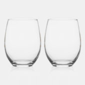 Verre À Vin Sans Pied Stemless wine glass set, Modern personalized (Gauche)